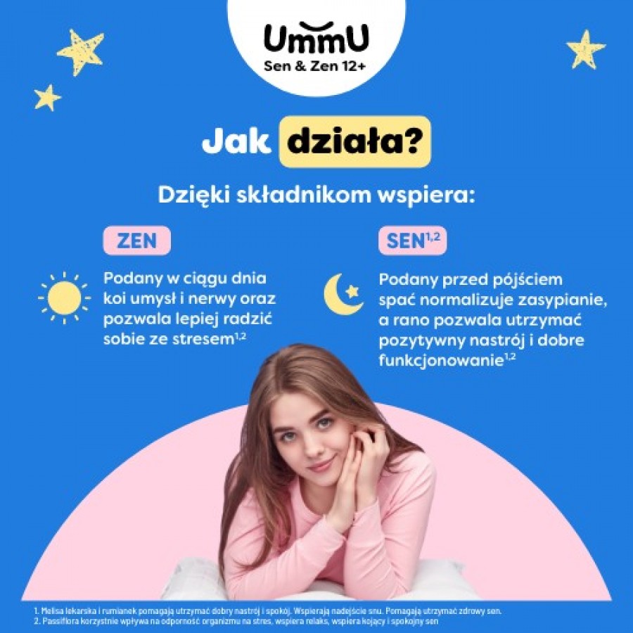 Miniaturka artykułu - #1 UmmU Sen & Zen 12+ krople, 30 ml  - dla dzieci i młodzieży
