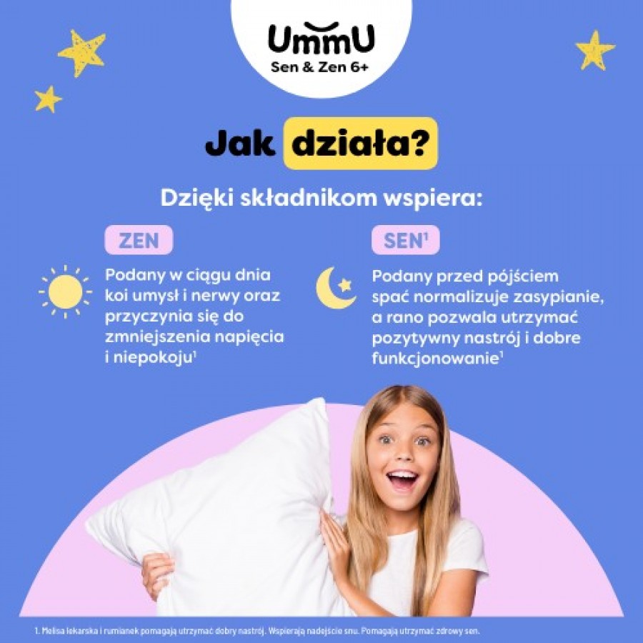 Miniaturka artykułu - #1 UmmU Sen & Zen 6+ krople, 30 ml - dla dzieci