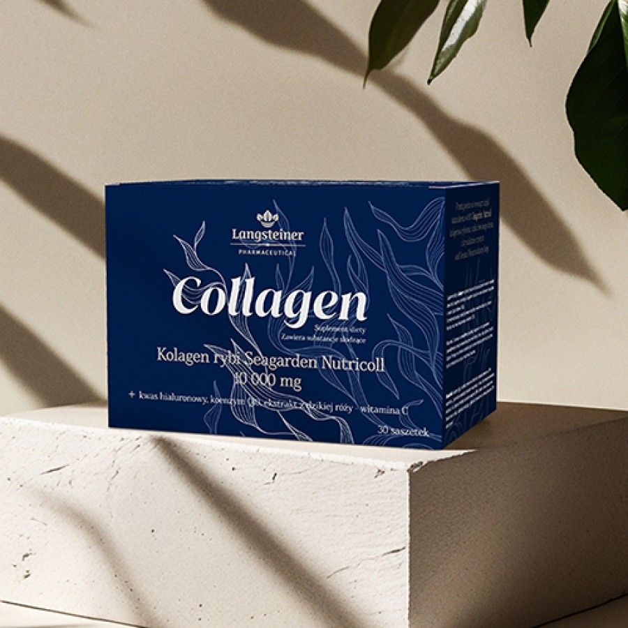 Miniaturka artykułu - #0 Langsteiner Collagen - hydrolizowany kolagen morski 10 000, 30 saszetek