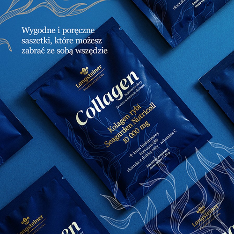 Zdjęcie produktu - 5 Langsteiner Collagen - hydrolizowany kolagen morski 10 000, 30 saszetek