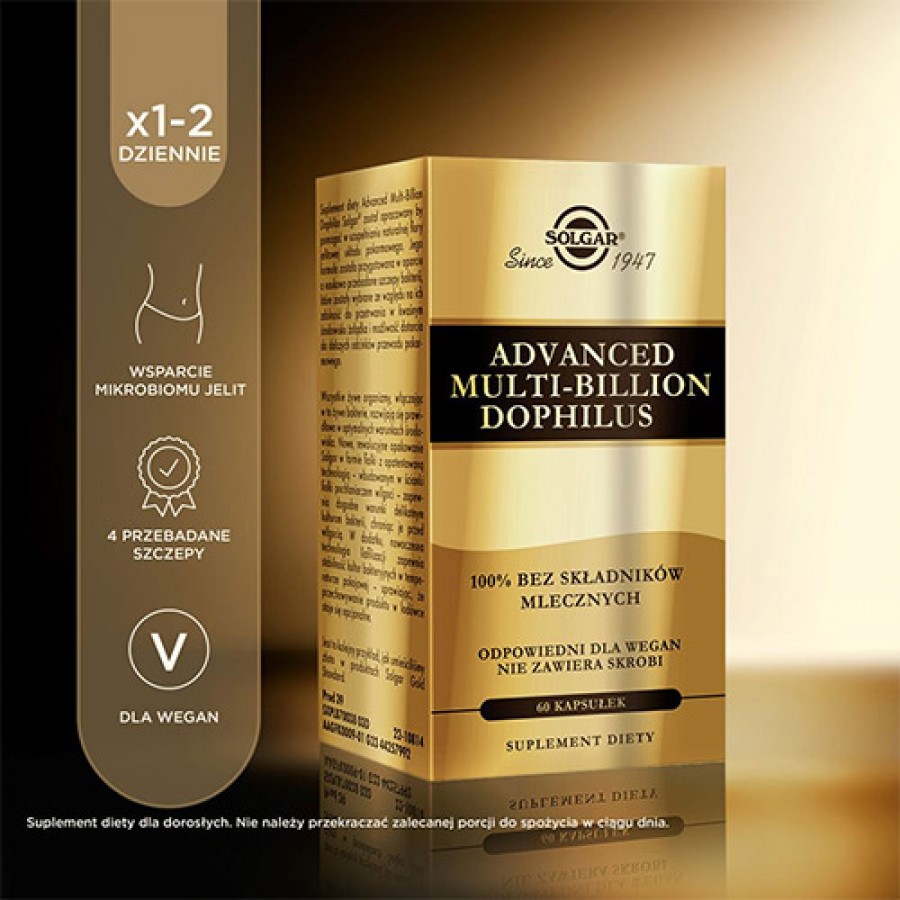 #3 – Solgar Advanced Multi-Billion Dophilus, 60 kaps.