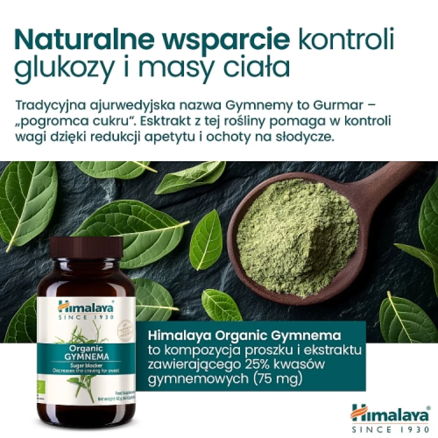 #0 – Himalaya Organic Gymnema, 60 tabl.