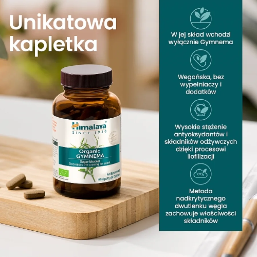#3 – Himalaya Organic Gymnema, 60 tabl.
