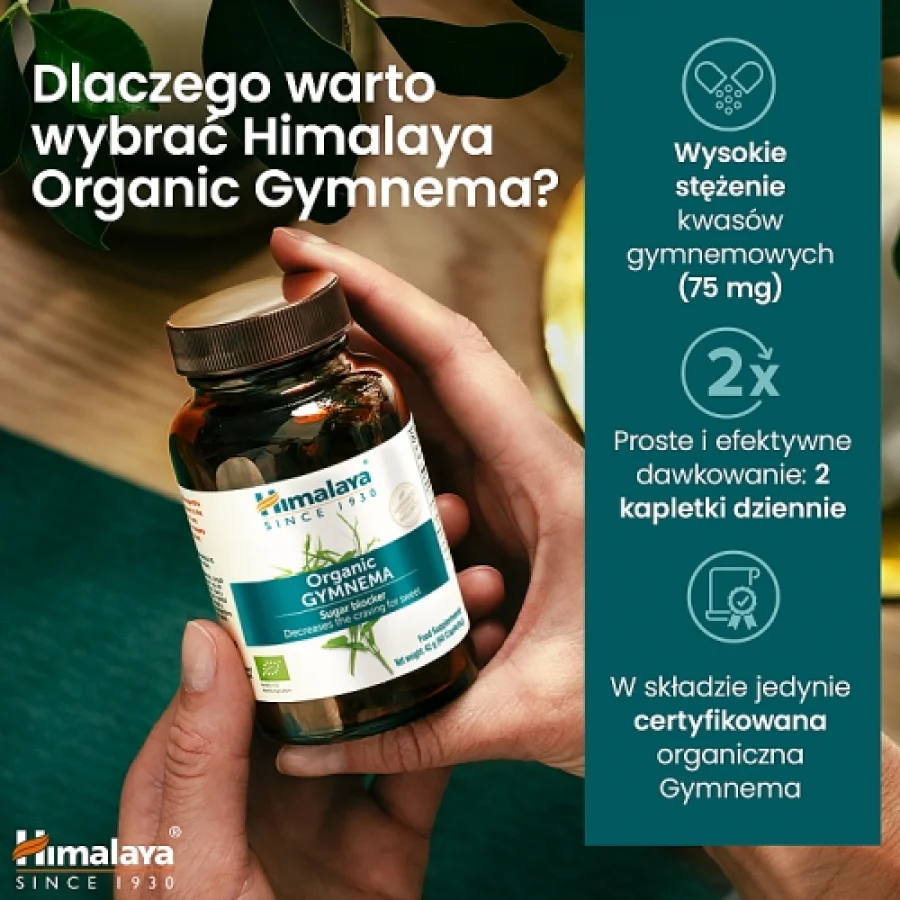 #5 – Himalaya Organic Gymnema, 60 tabl.