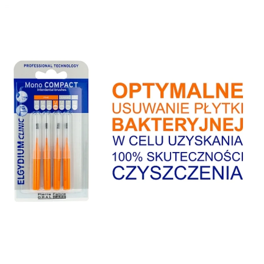 #0 – Elgydium Clinic Mono Compact Szczoteczka do przestrzeni międzyzębowych 1,2 mm, 4 szt.