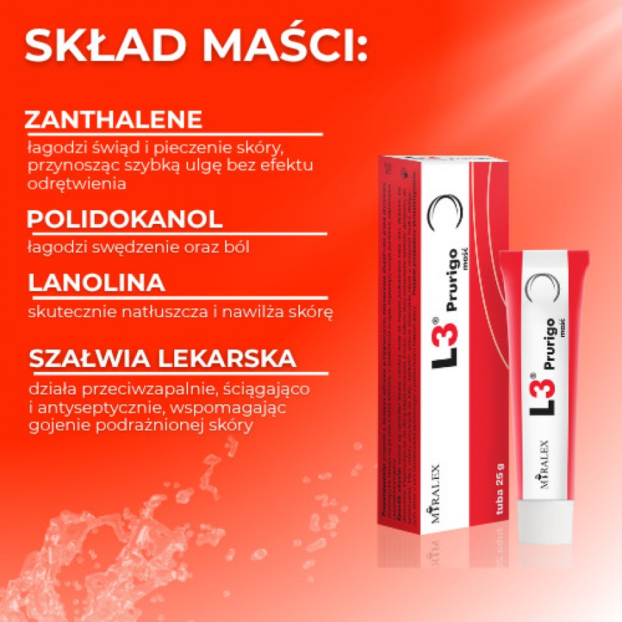 Zdjęcie produktu - 1 L3 PRURIGO Maść - 25g