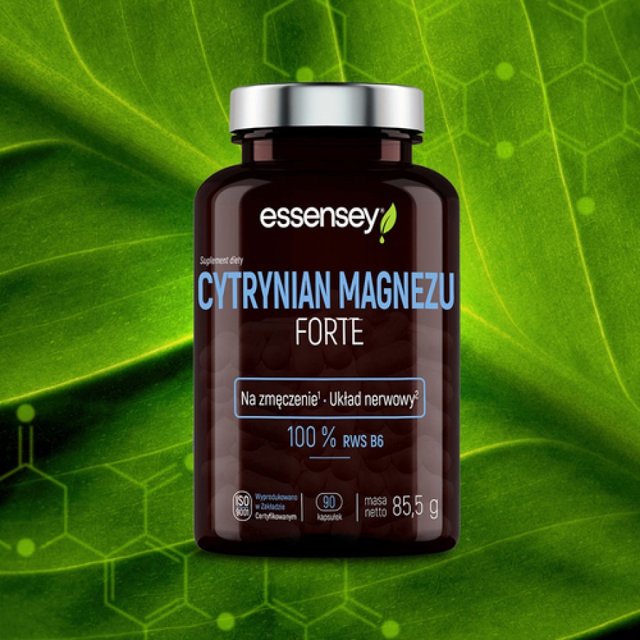 Zdjęcie produktu - 3 Essensey Cytrynian magnezu Forte, 90 kaps.