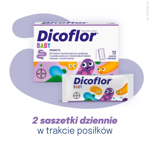 Zdjęcie produktu - 3 Dicoflor Baby probiotyk dla dzieci i niemowląt, 10 sasz.
