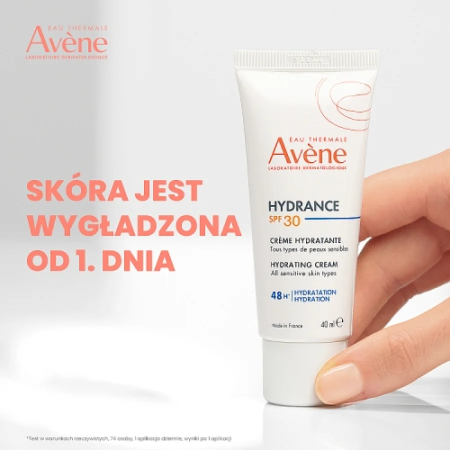 #1 – AVENE Hydrance SPF30 Krem nawilżający na dzień, 40 ml