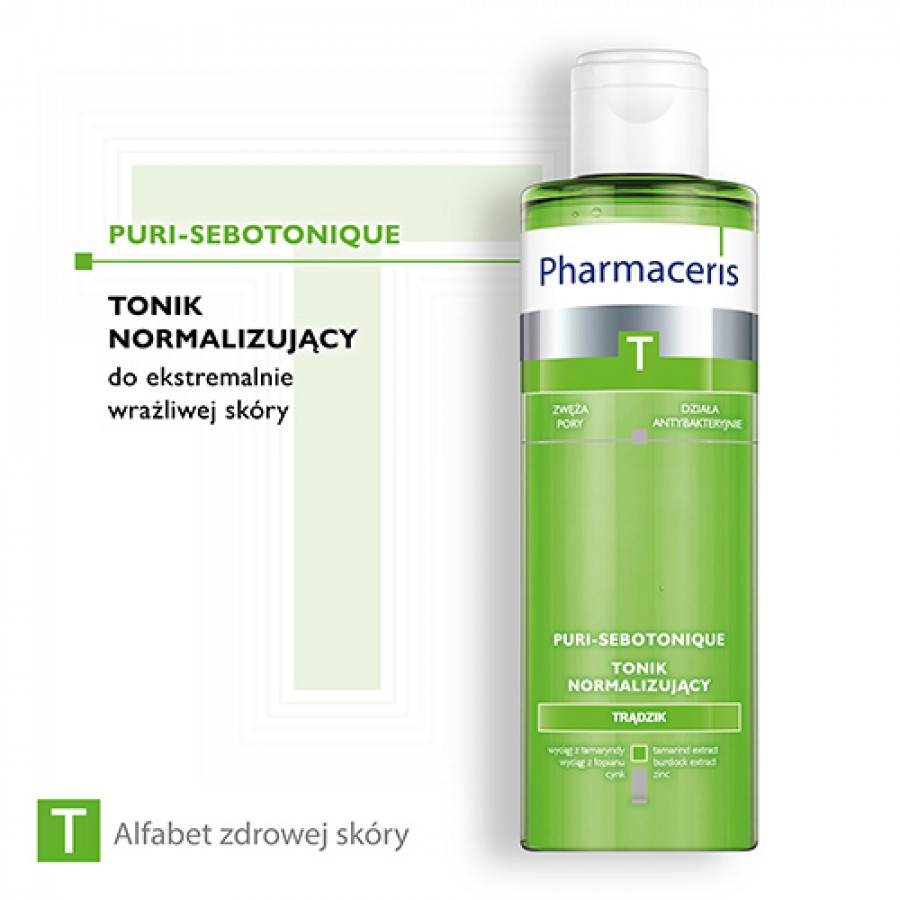 Zdjęcie produktu - 0 PHARMACERIS T Puri-Sebotonique Tonik normalizujący do twarzy, 200ml