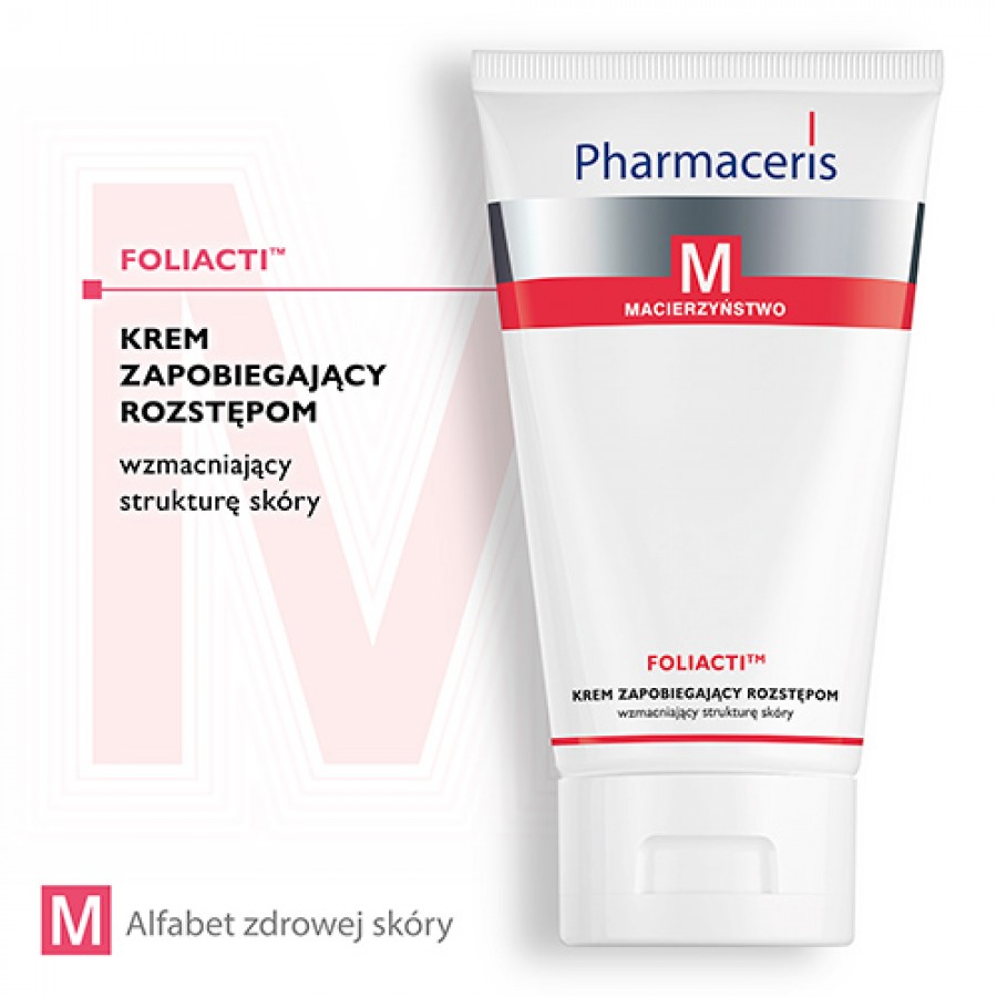 Miniaturka artykułu - #0 PHARMACERIS M Foliacti Krem zapobiegający rozstępom, 150 ml