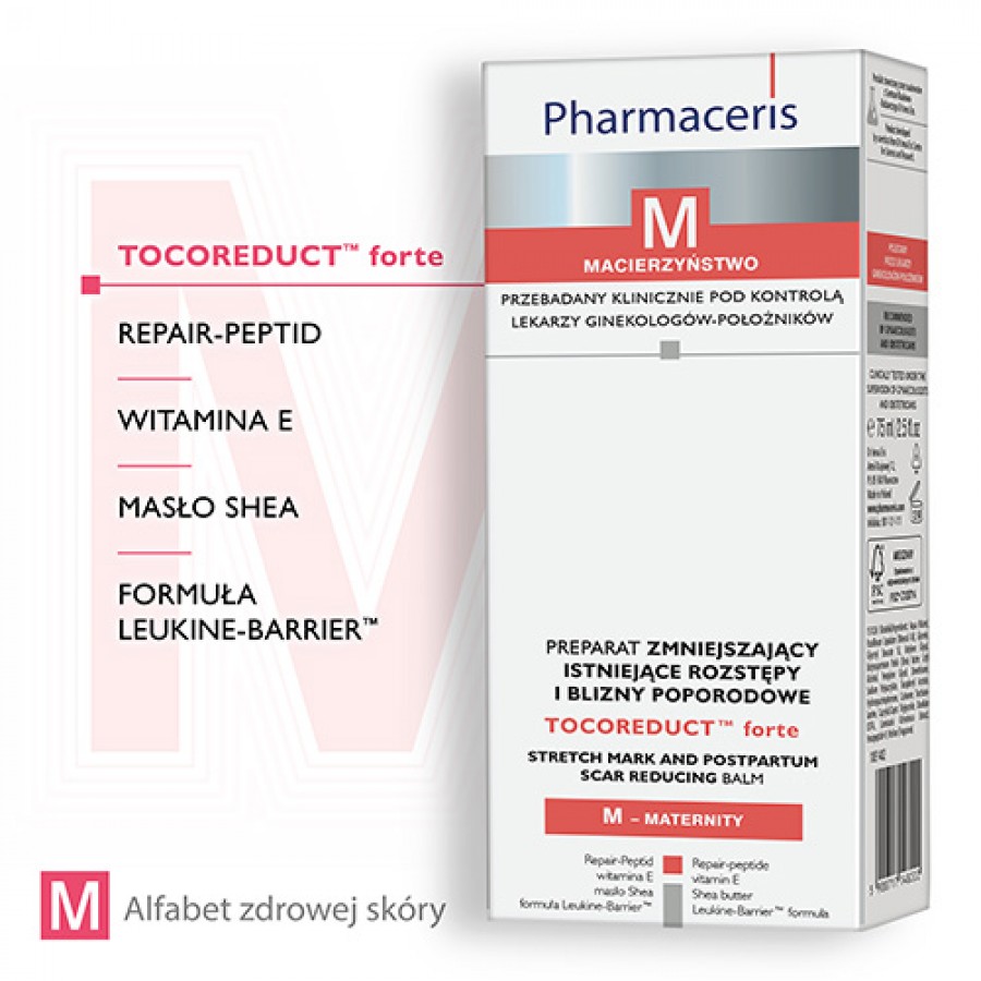 Miniaturka artykułu - #1 Pharmaceris M TOCOREDUCT forte Preparat zmniejszający istniejące rozstępy i blizny poporodowe 75 ml