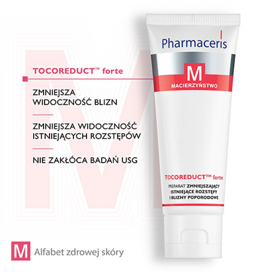 Zdjęcie produktu - 2 Pharmaceris M TOCOREDUCT forte Preparat zmniejszający istniejące rozstępy i blizny poporodowe 75 ml