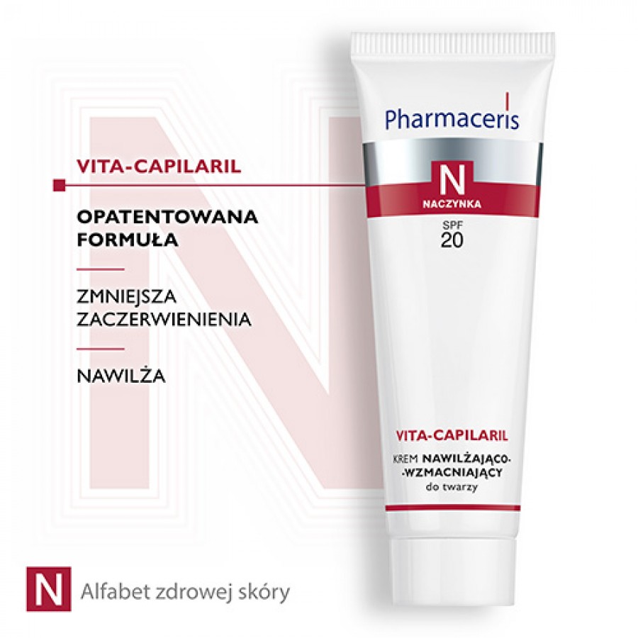Zdjęcie produktu - 2 Pharmaceris N VITA-CAPILARIL Krem nawilżająco-wzmacniający do twarzy SPF20, 50 ml