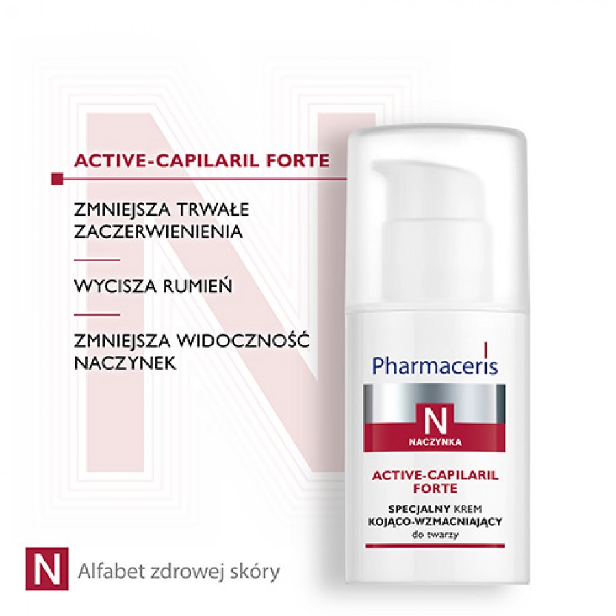 Zdjęcie produktu - 2 Pharmaceris N ACTIVE-CAPILARIL Specjalny krem kojąco-wzmacniający do twarzy, 30 ml