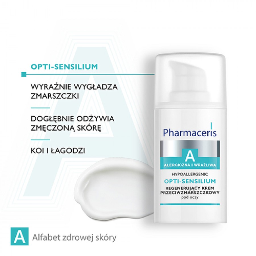 Zdjęcie produktu - 2 Pharmaceris A Opti-Sensilium Regenerujący krem przeciw&shy;zmarszczkowy pod oczy, 15 ml
