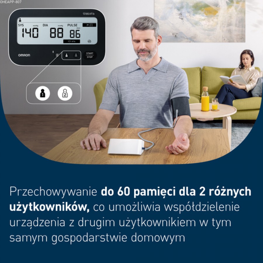 Miniaturka artykułu - #1 Omron M4 Connect Afib Ciśnieniomierz naramienny
