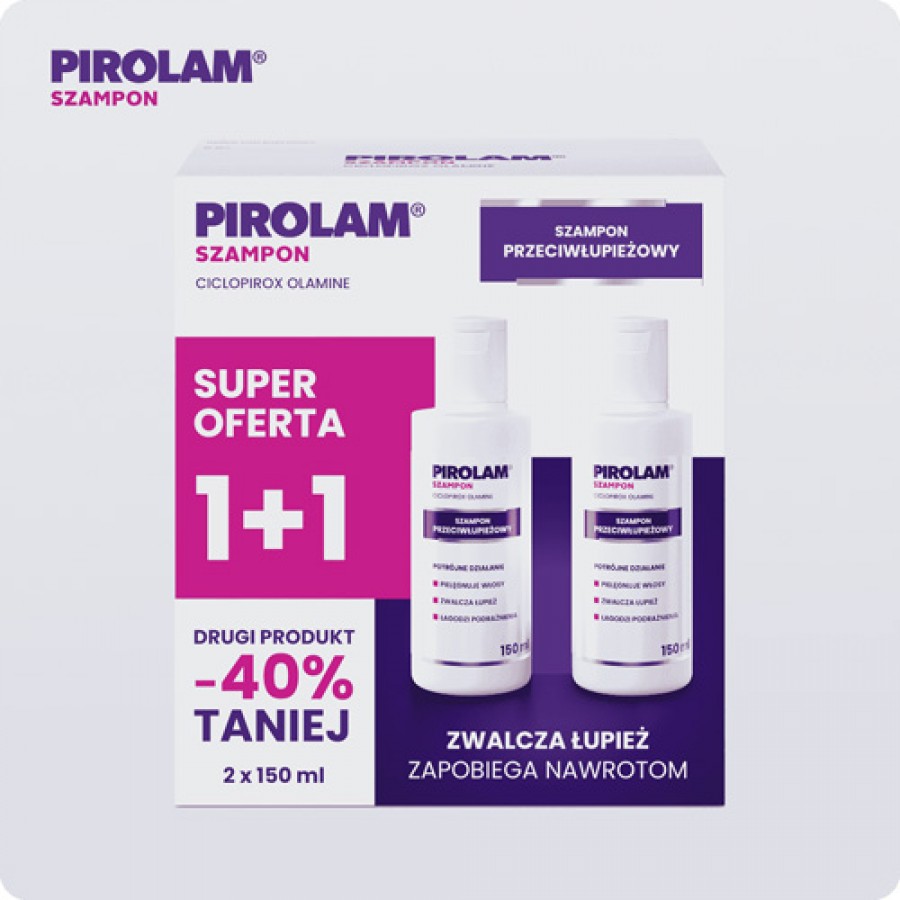 Miniaturka artykułu - #0 Pirolam Szampon przeciwłupieżowy, 2 x 150 ml