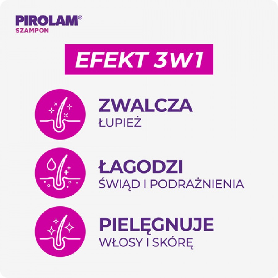 Zdjęcie produktu - 3 Pirolam Szampon przeciwłupieżowy, 2 x 150 ml