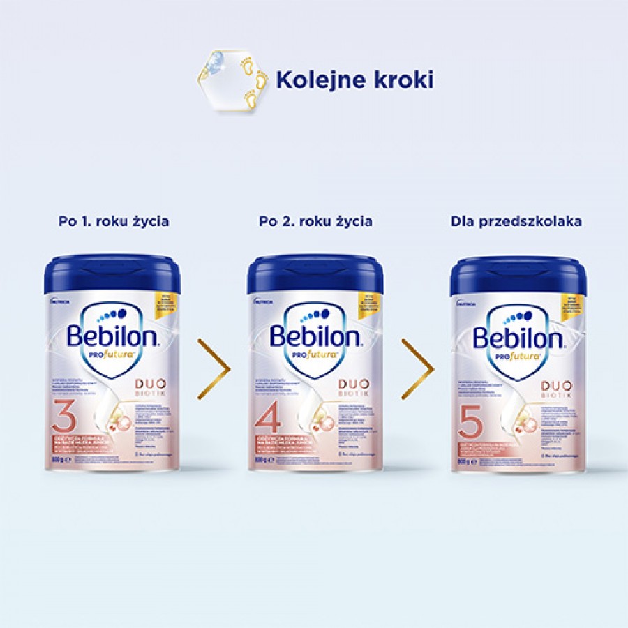 Zdjęcie produktu - 3 Zestaw Bebilon Profutura Cesar Biotik 2 Mleko następne po 6. miesiącu, 2 x 800 g