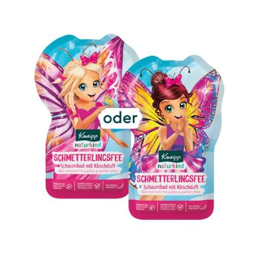 Miniaturka artykułu - #0 Kneipp naturkind Płyn do kąpieli z bąbelkami Motylowa Wr&oacute;żka o zapachu wiśni, 40 ml