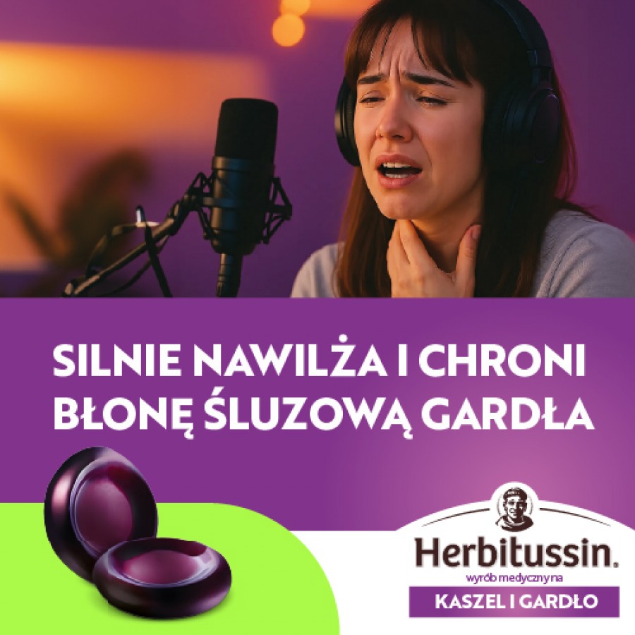Zdjęcie produktu - 2 Herbitussin Na kaszel i gardło, 24 pastylki do ssania