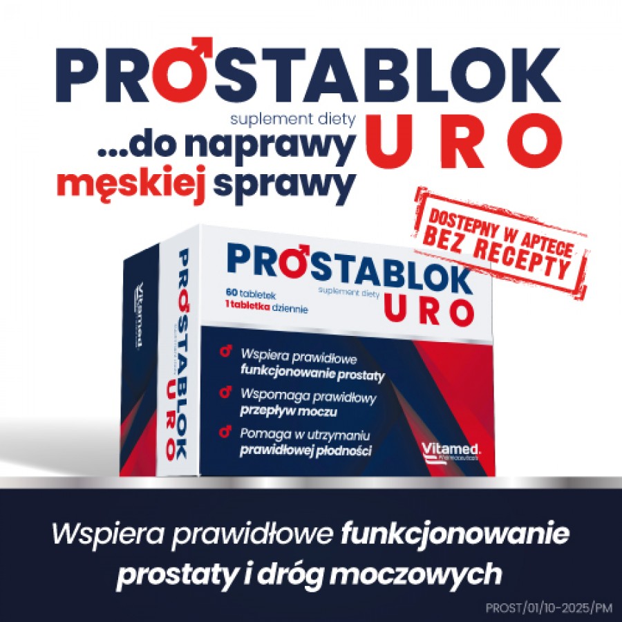 Zdjęcie produktu - 4 ProstaBlok Uro, 60 tabl. - suplement diety dla mężczyzn