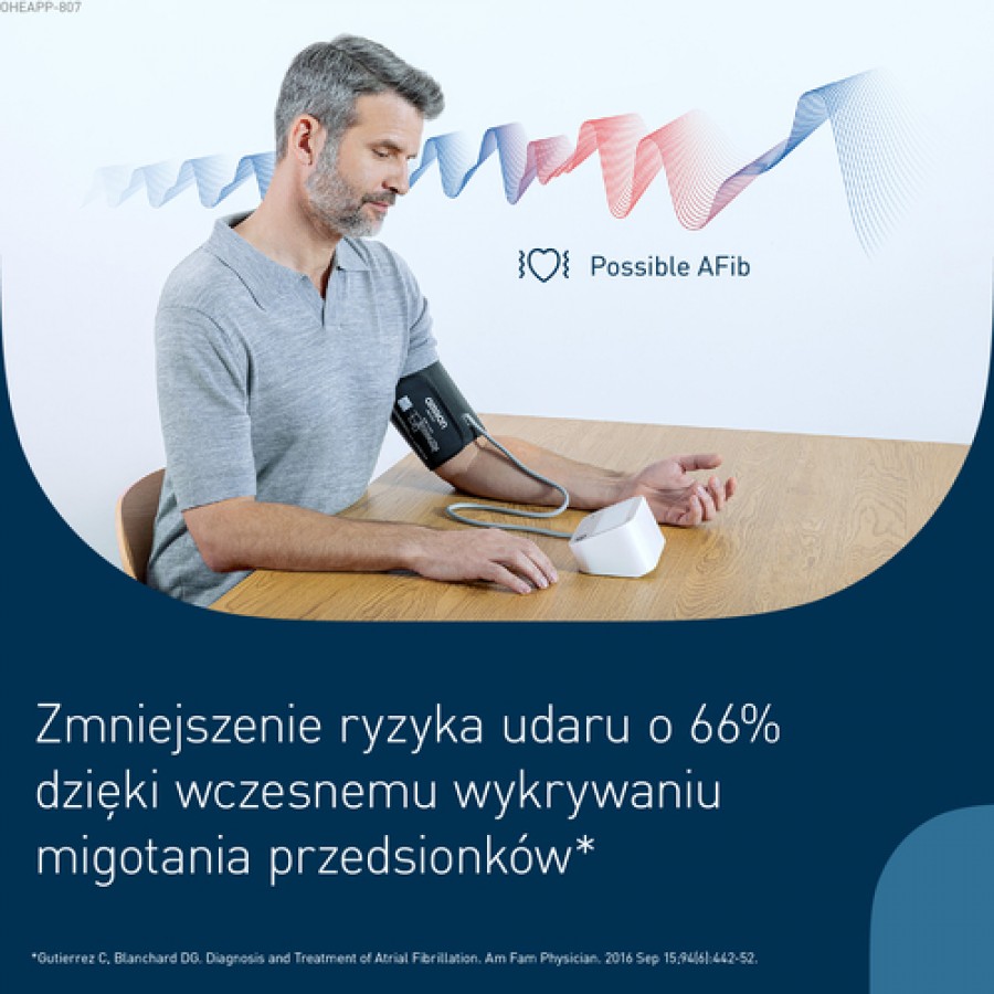 Zdjęcie produktu - 2 Omron M3 Comfort AFib Ciśnieniomierz naramienny z zasilaczem HEM-7196-FLE 