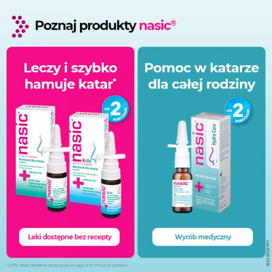 Zdjęcie produktu - 6 Nasic Hydro Care aerozol do nosa, 15 ml