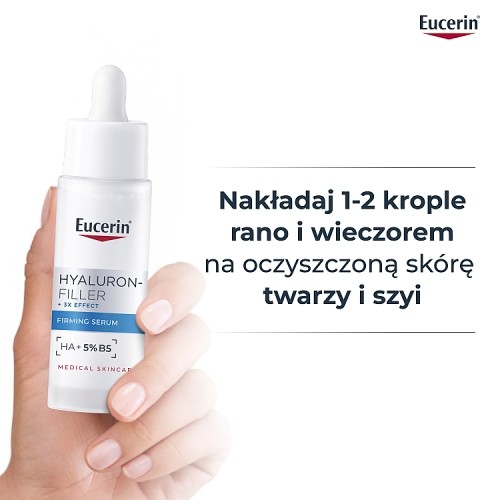 Zdjęcie produktu - 6 Eucerin Hyaluron-Filler + 3x Effect Serum intensywnie nawilżająco-regenerujące, 30 ml