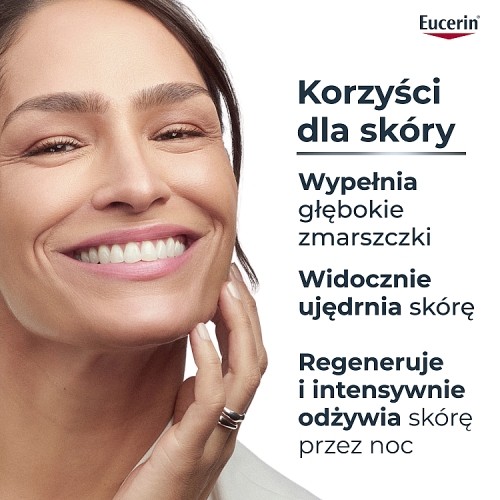 Miniaturka artykułu - #1 Eucerin Hyaluron-Filler + 3x Effect Krem na noc wkład uzupełniający, 50 ml
