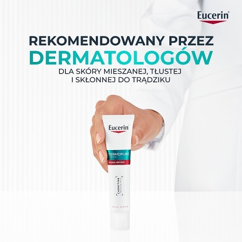 Zdjęcie produktu - 5 Eucerin DermoPure Clinical Hydra Repair Krem kojący z ceramidami, 40 ml
