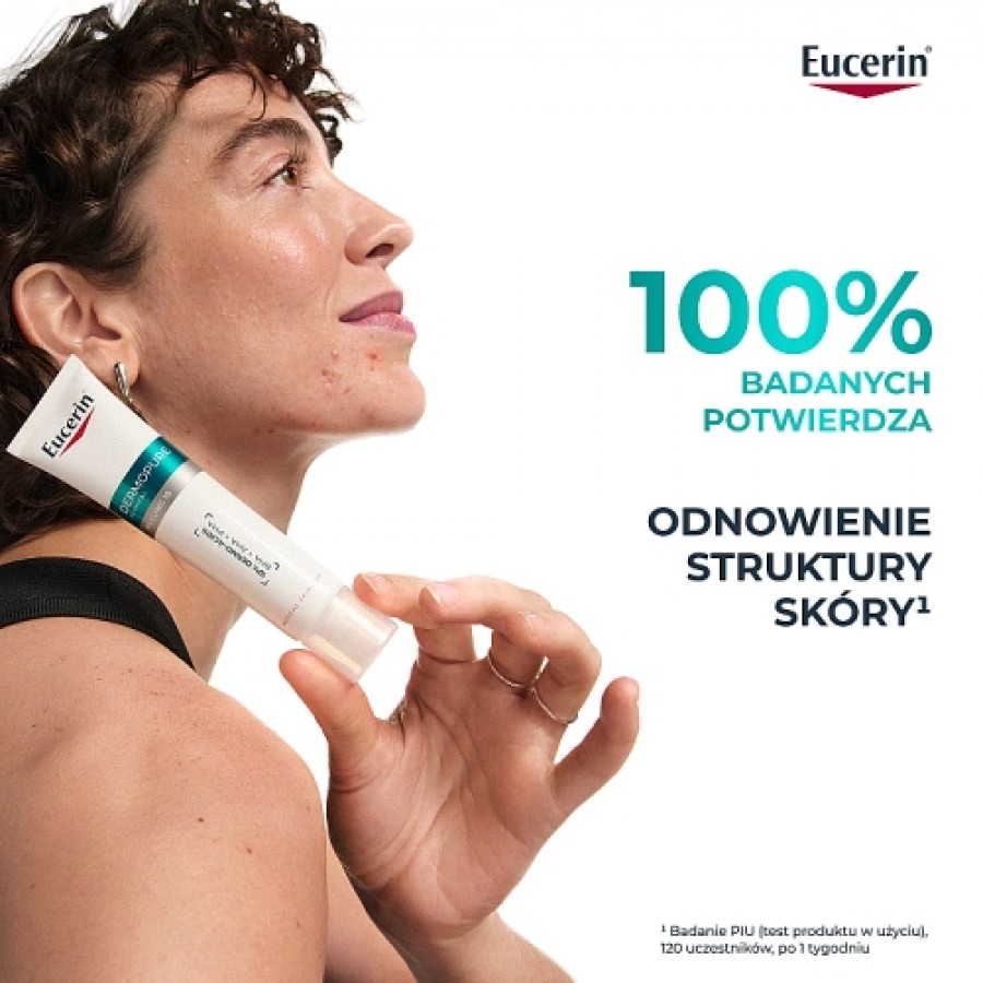 Zdjęcie produktu - 2 Eucerin DermoPure Clinical Kuracja złuszczająco-wygładzająca Kwasowy peeling na noc cera trądzikowa, 40 ml