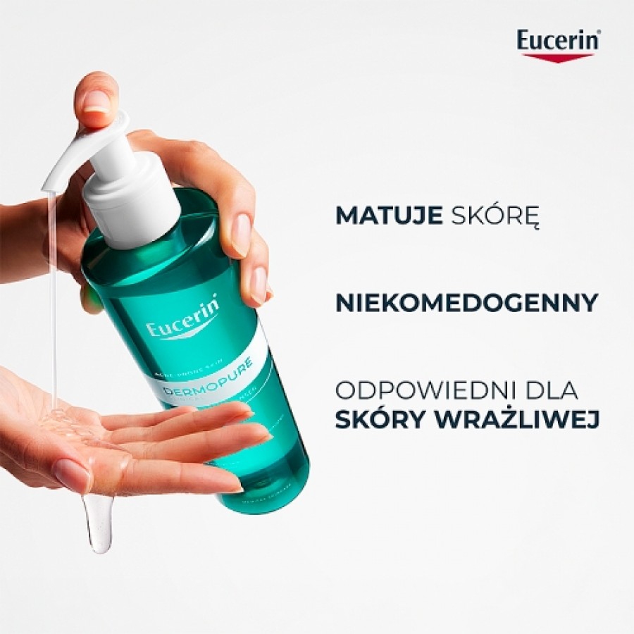Zdjęcie produktu - 4 Eucerin DermoPure Clinical Oczyszczający żel do twarzy i ciała sk&oacute;ra tłusta i trądzikowa, 400 ml