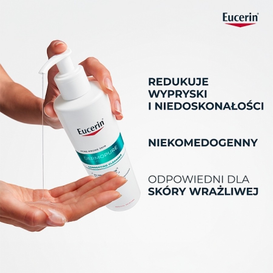 Miniaturka artykułu - #0 Eucerin DermoPure Clinical Żel redukujący niedoskonałości do twarzy i ciała sk&oacute;ra tłusta i trądzikowa, 400 ml