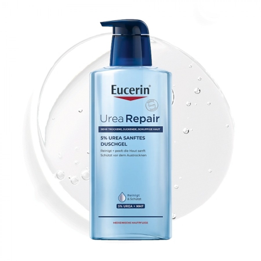 Miniaturka artykułu - #0 Eucerin UreaRepair Łagodny żel do mycia z 5% mocznika sk&oacute;ra bardzo sucha, 400 ml