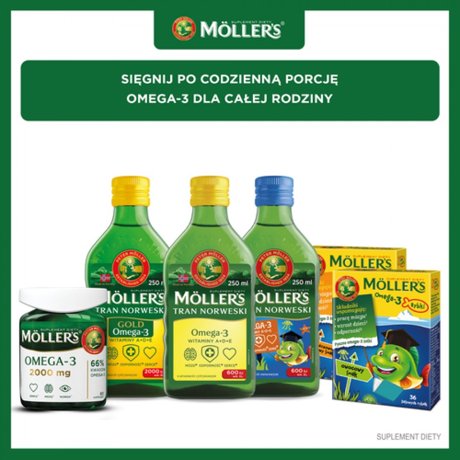 Zdjęcie produktu - 5 Mollers Omega-3 2000 mg, 60 kaps.