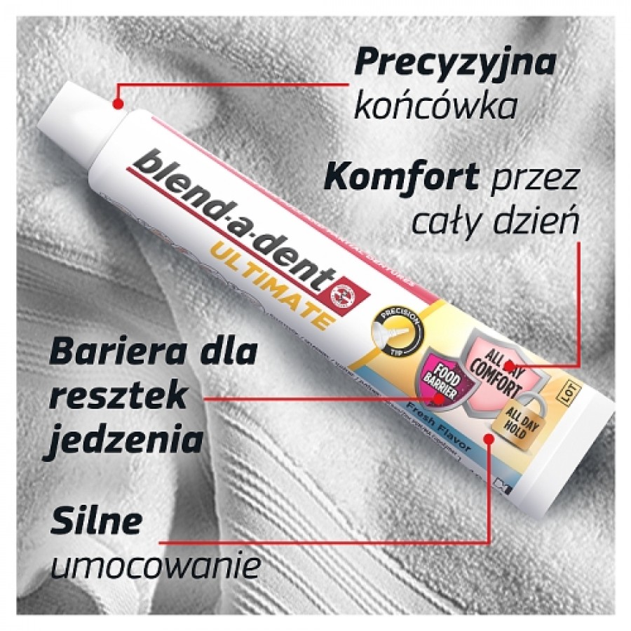 Miniaturka artykułu - #1 BLEND-A-DENT Ultimate Fresh Klej do protez, 40 ml