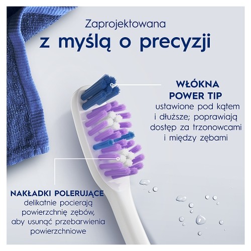 Zdjęcie produktu - 0 Oral-B Pro-3DWhite Advanced Szczoteczka do zęb&oacute;w średnia, 1 szt.
