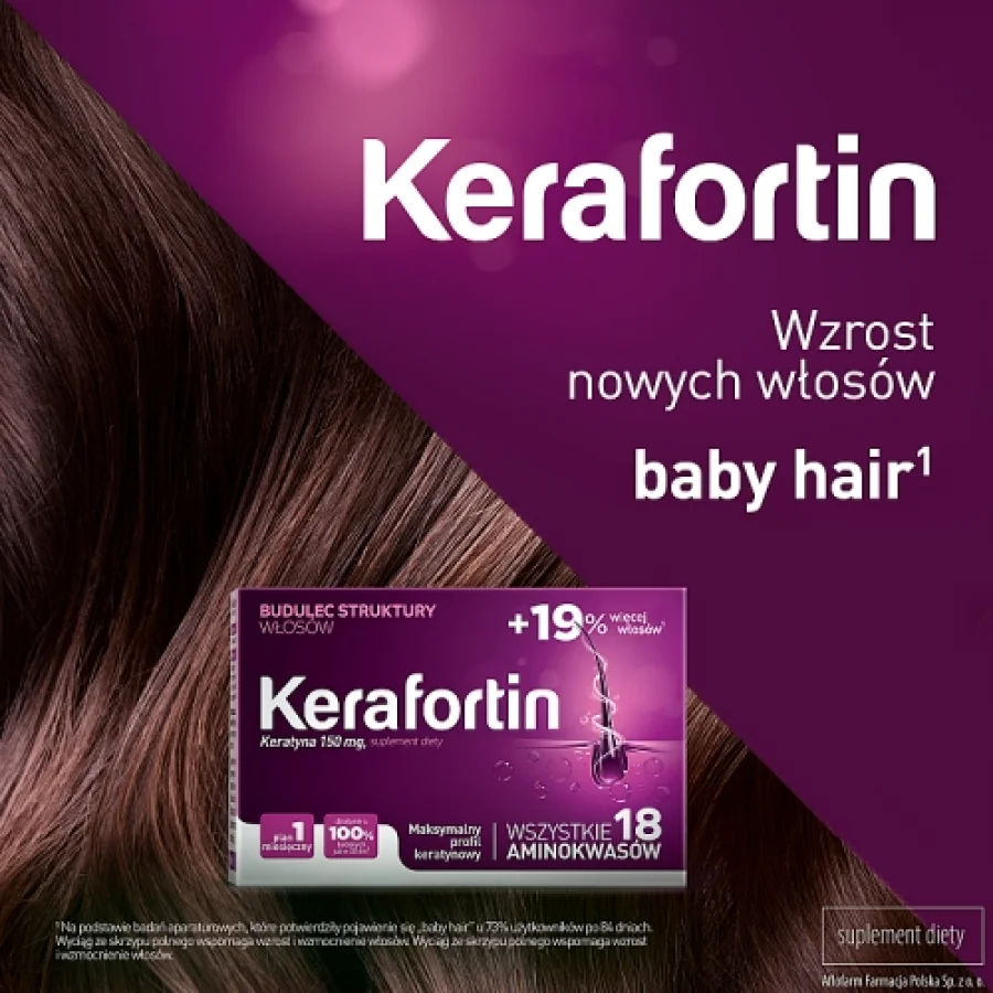 #3 – Kerafortin, 30 tabl. - suplement diety z keratyną