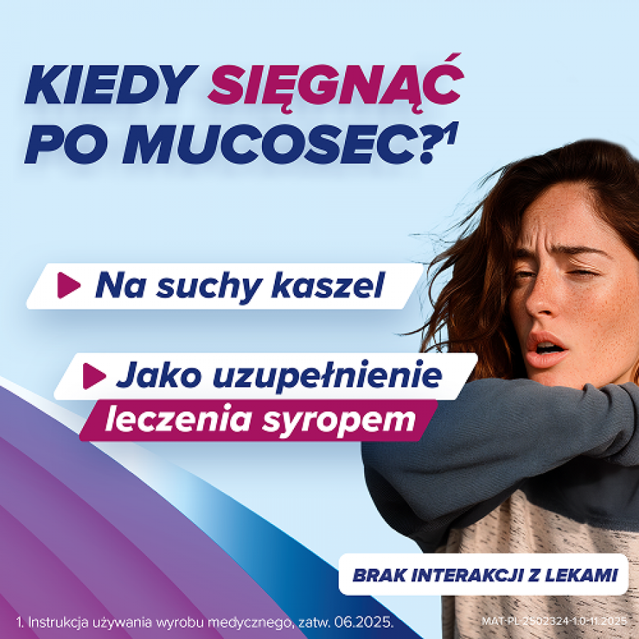 Zdjęcie produktu - 3 Mucosec Pastylki do ssania o smaku wiśni i jag&oacute;d leśnych, bez cukru, 16 szt. - na b&oacute;l gardła i kaszel