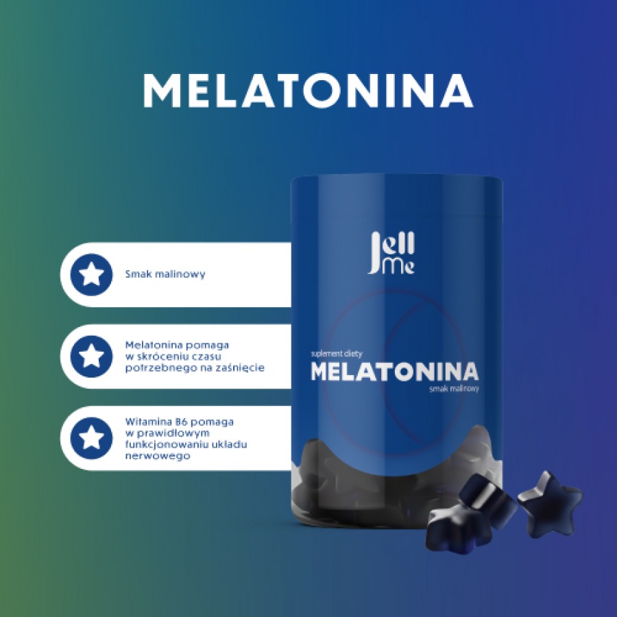 Miniaturka artykułu - #0 JellMe Melatonina żelki, 180 g