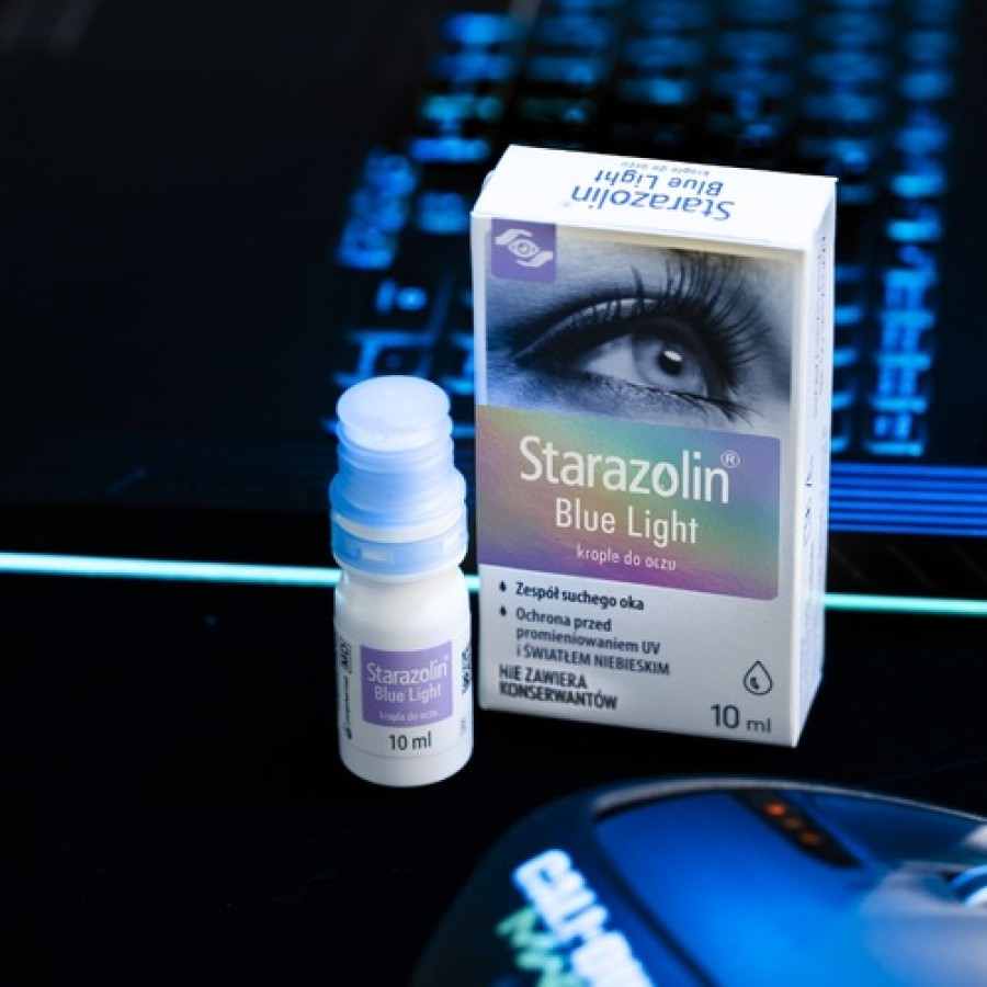 Miniaturka artykułu - #1 Starazolin Blue Light Krople do oczu, 10 ml - zesp&oacute;ł suchego oka
