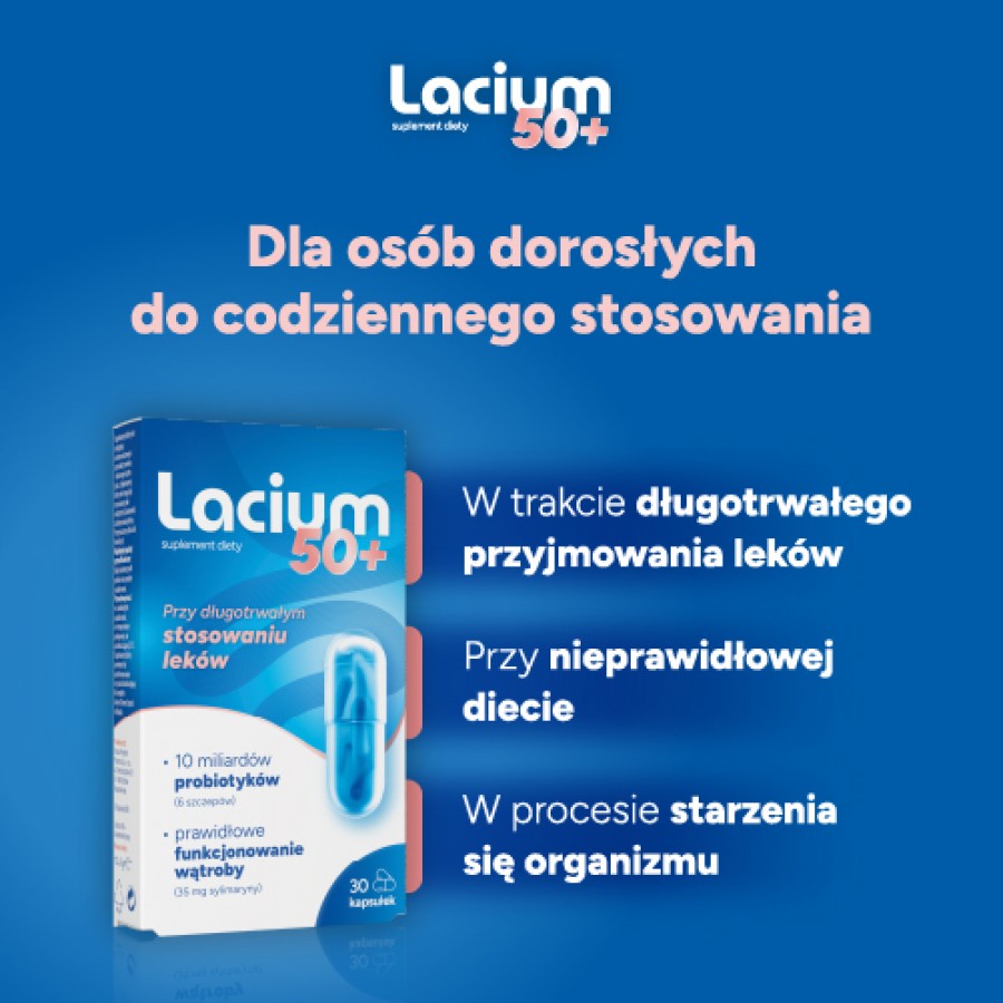 Zdjęcie produktu - 5 Lacium 50+, 30 kaps.
