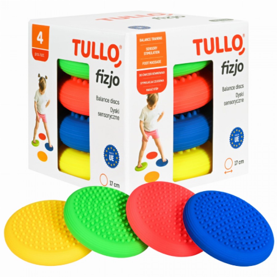Miniaturka artykułu - #0 Tullo Fizjo Dyski sensoryczne z kolcami, 4 szt.