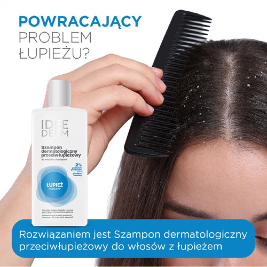 Miniaturka artykułu - #0 Idee Derm Szampon przeciwłupieżowy, 300 ml
