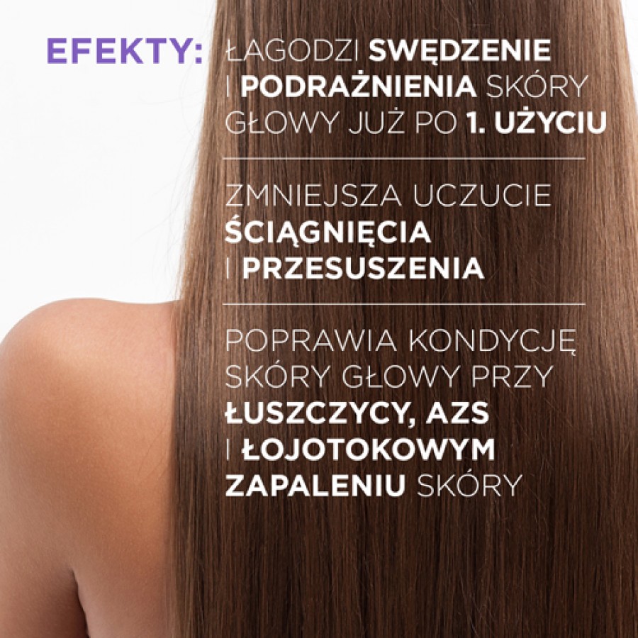 Miniaturka artykułu - #1 Idee Derm Szampon ultrakojący do wrażliwej sk&oacute;ry głowy z łuszczycą i AZS, 300 ml