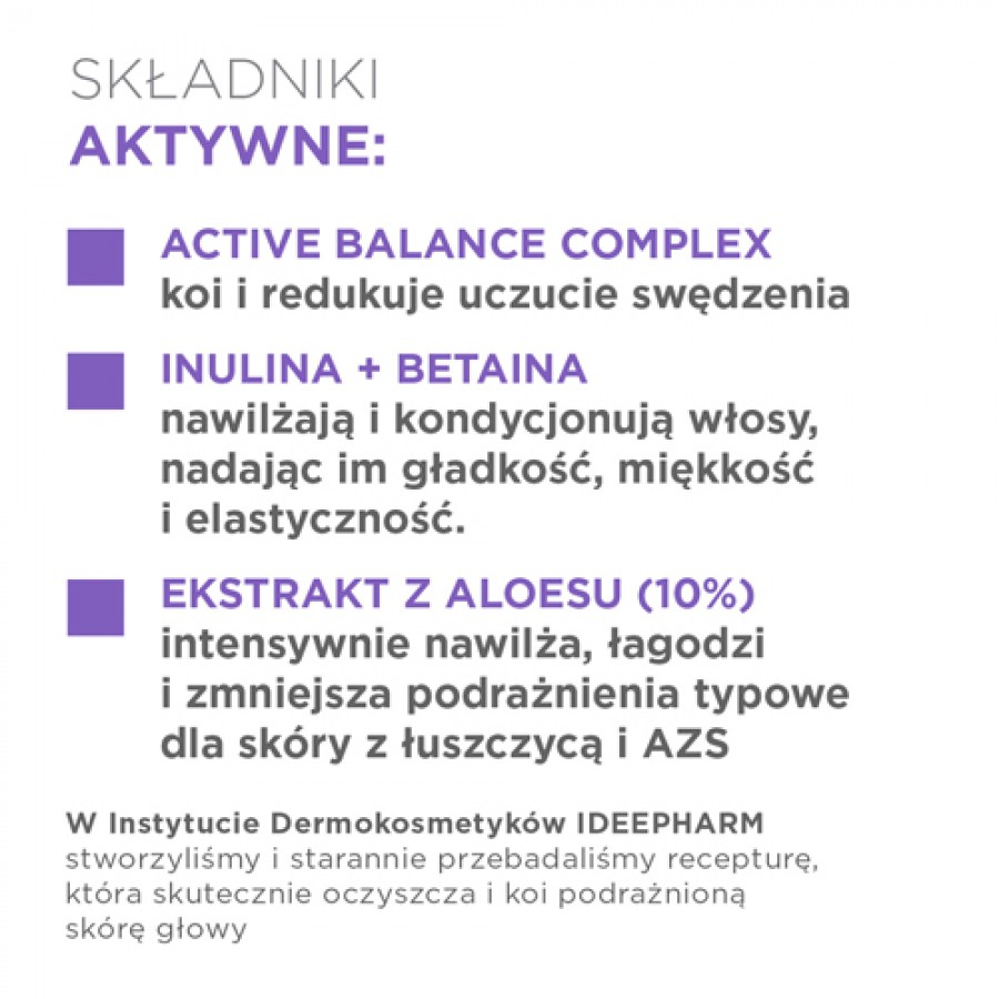#2 – Idee Derm Szampon ultrakojący do wrażliwej sk&oacute;ry głowy z łuszczycą i AZS, 300 ml