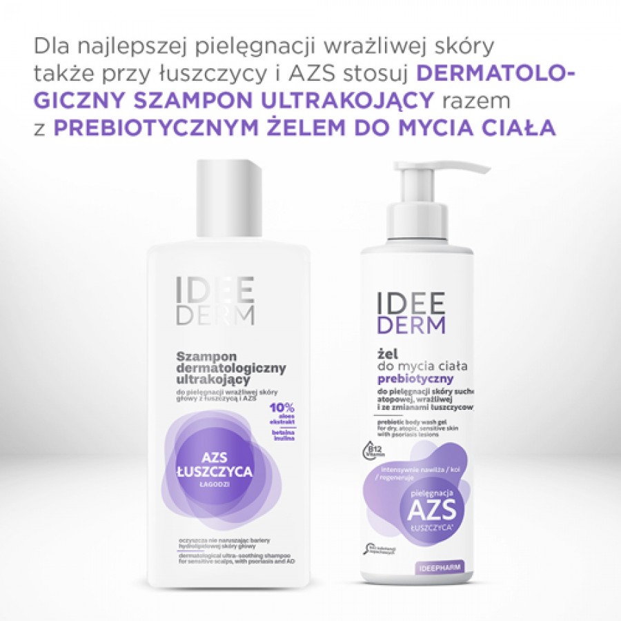 #3 – Idee Derm Szampon ultrakojący do wrażliwej sk&oacute;ry głowy z łuszczycą i AZS, 300 ml