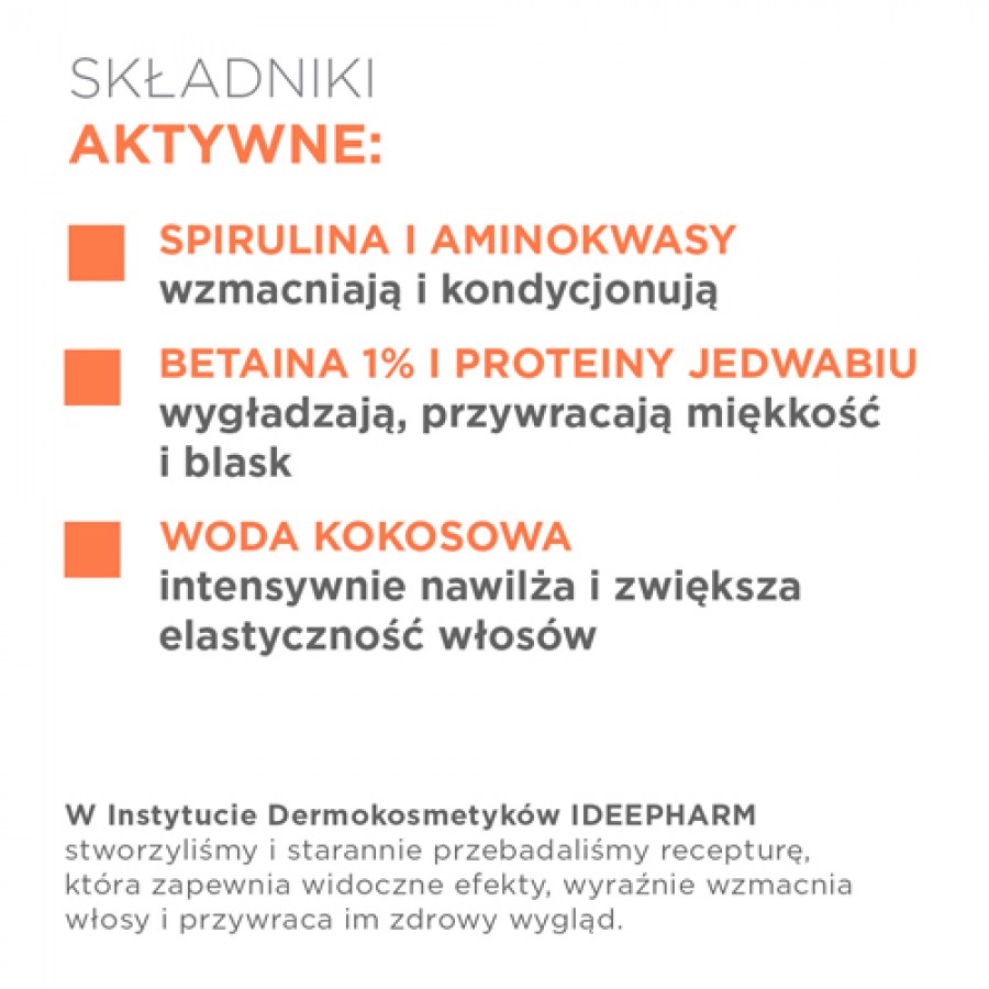 #2 – Idee Derm Szampon odbudowujący do włos&oacute;w zniszczonych, łamliwych i wysokoporowatych, 300 ml